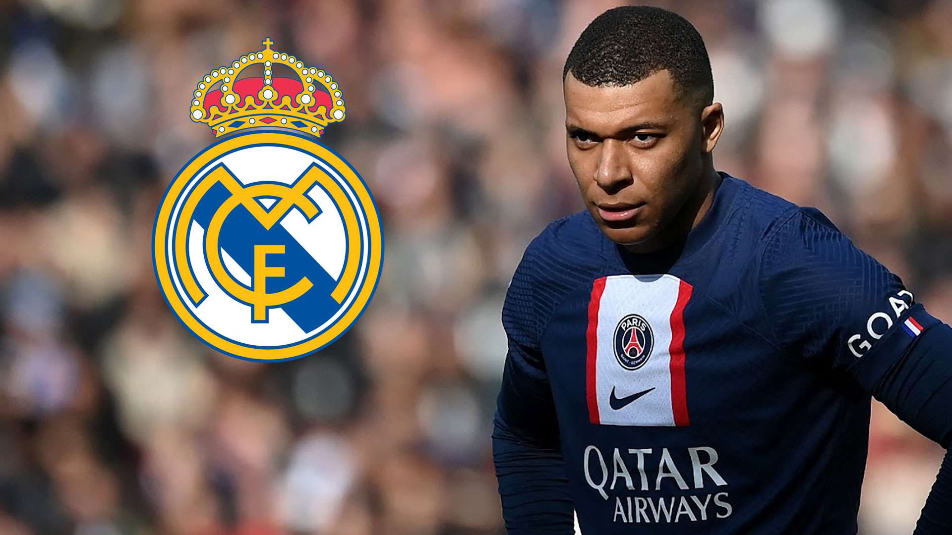 Kylian Mbappe Real Madrid badge