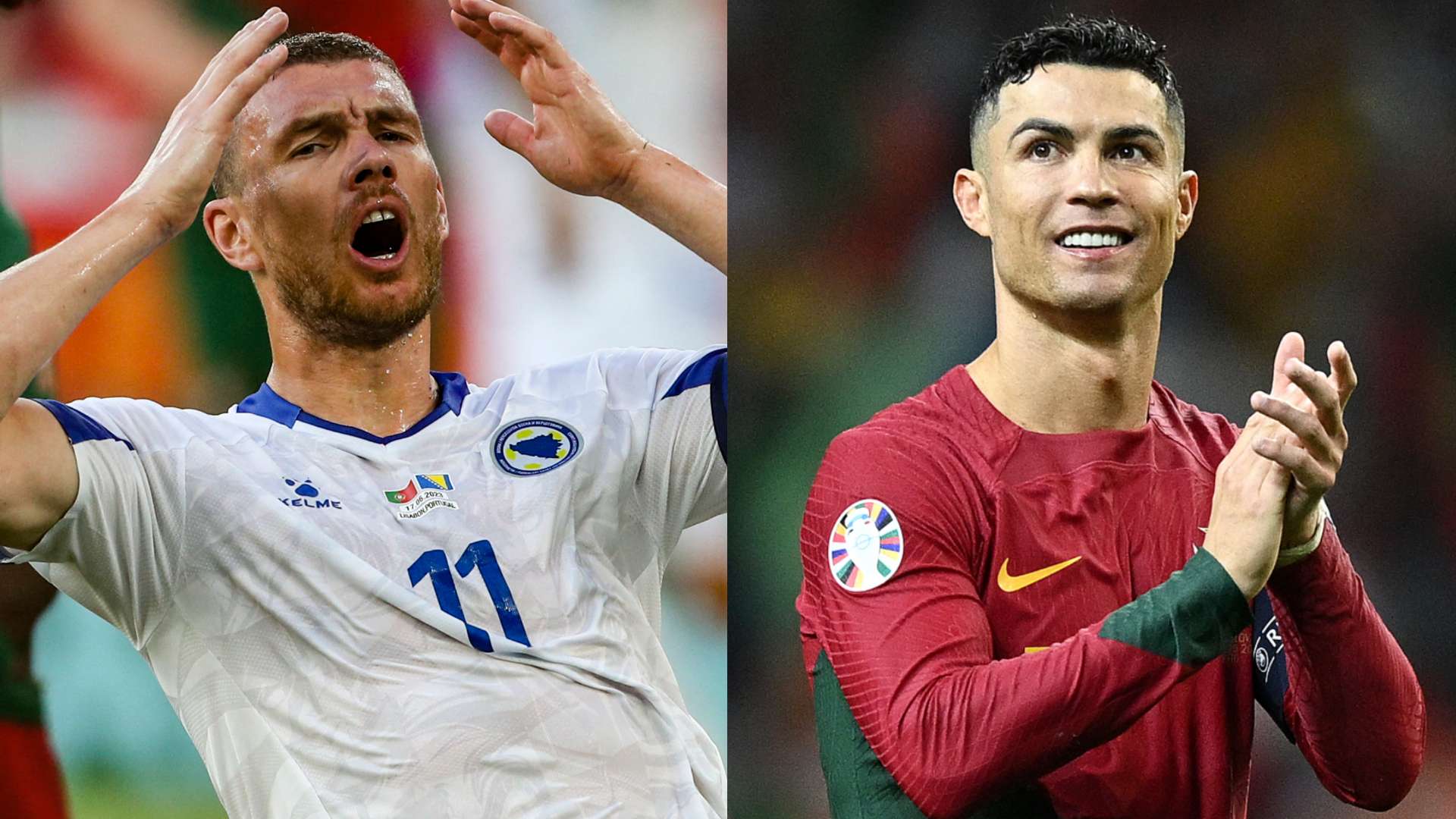 Edin Dzeko Cristiano Ronaldo