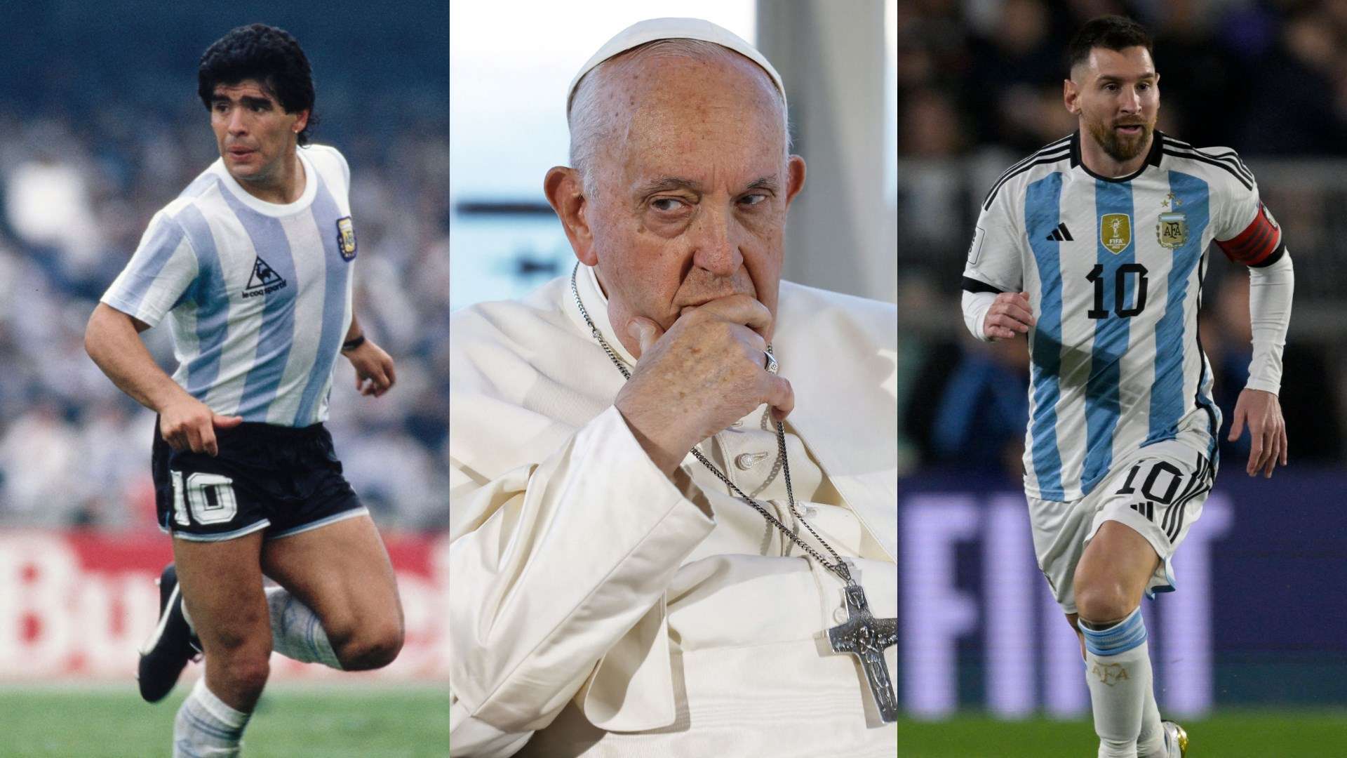 Maradona Pope Francis Messi