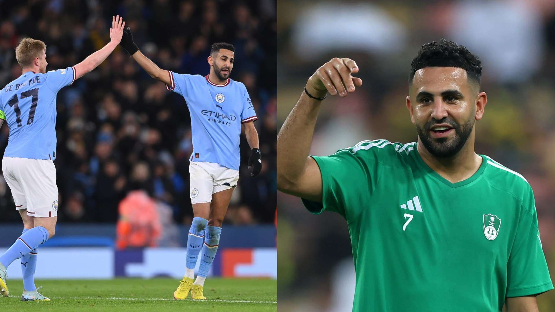 Kevin De Bruyne Riyad Mahrez Man City 2023 Ahli