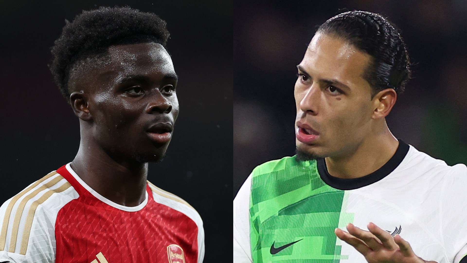 Bukayo Saka Virgil van Dijk Arsenal Liverpool