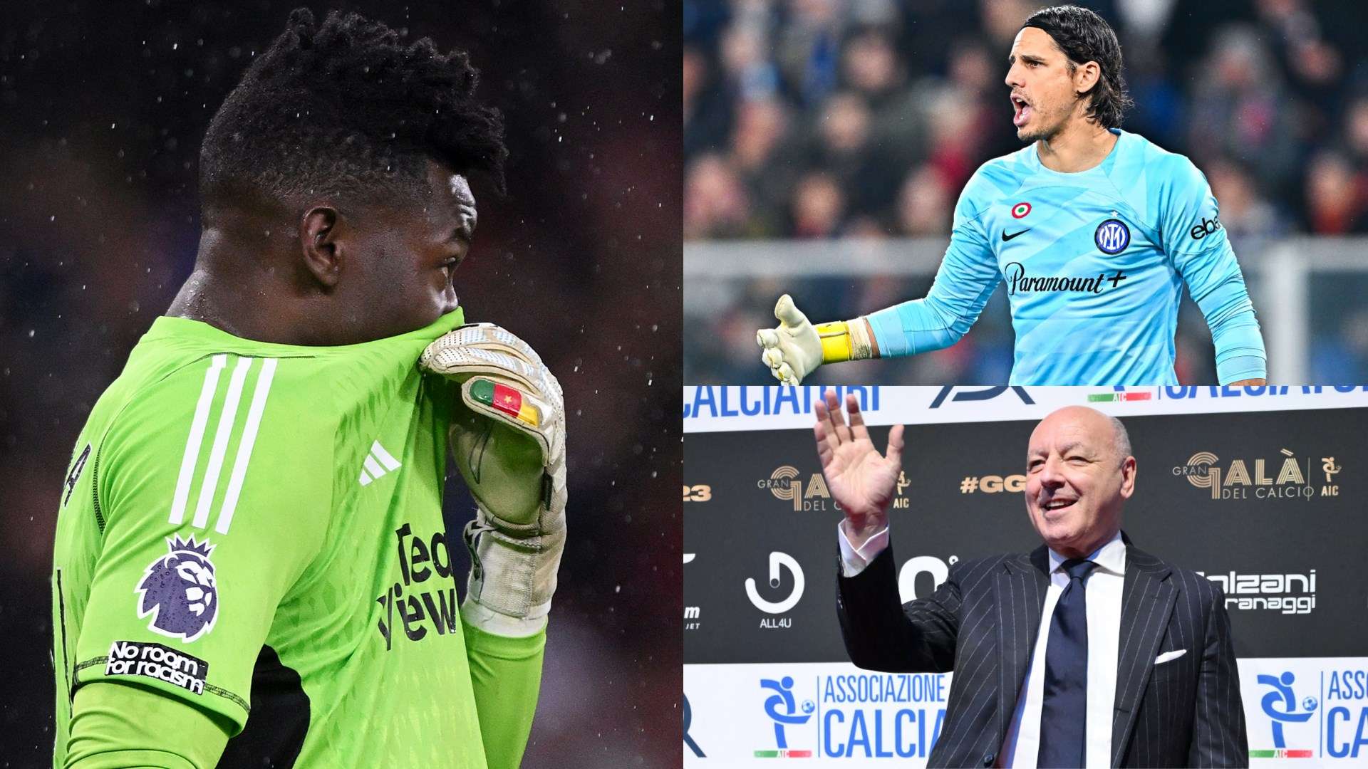 Andre Onana Yann Sommer Beppe Marotta 2023-24 GFX