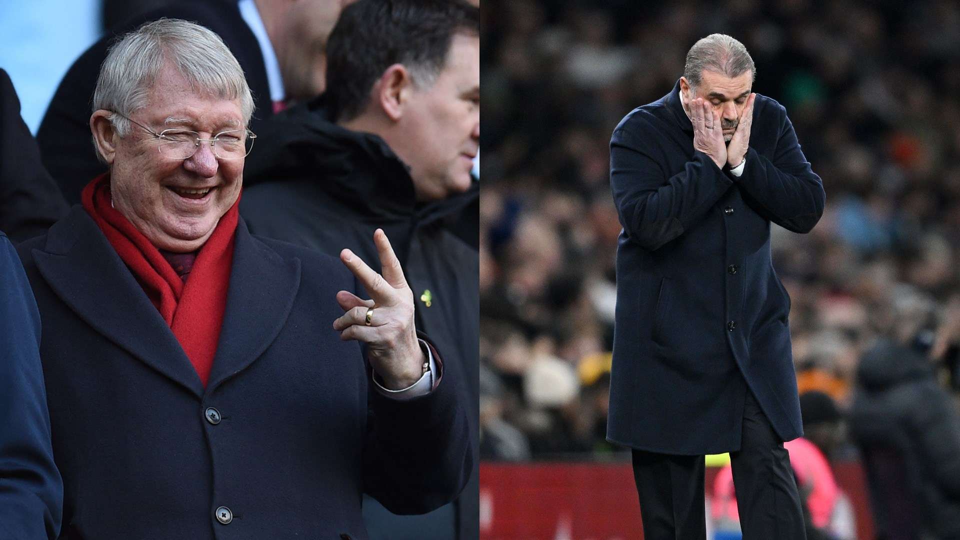 Sir Alex Ferguson Ange Postecoglou Man Utd Tottenham