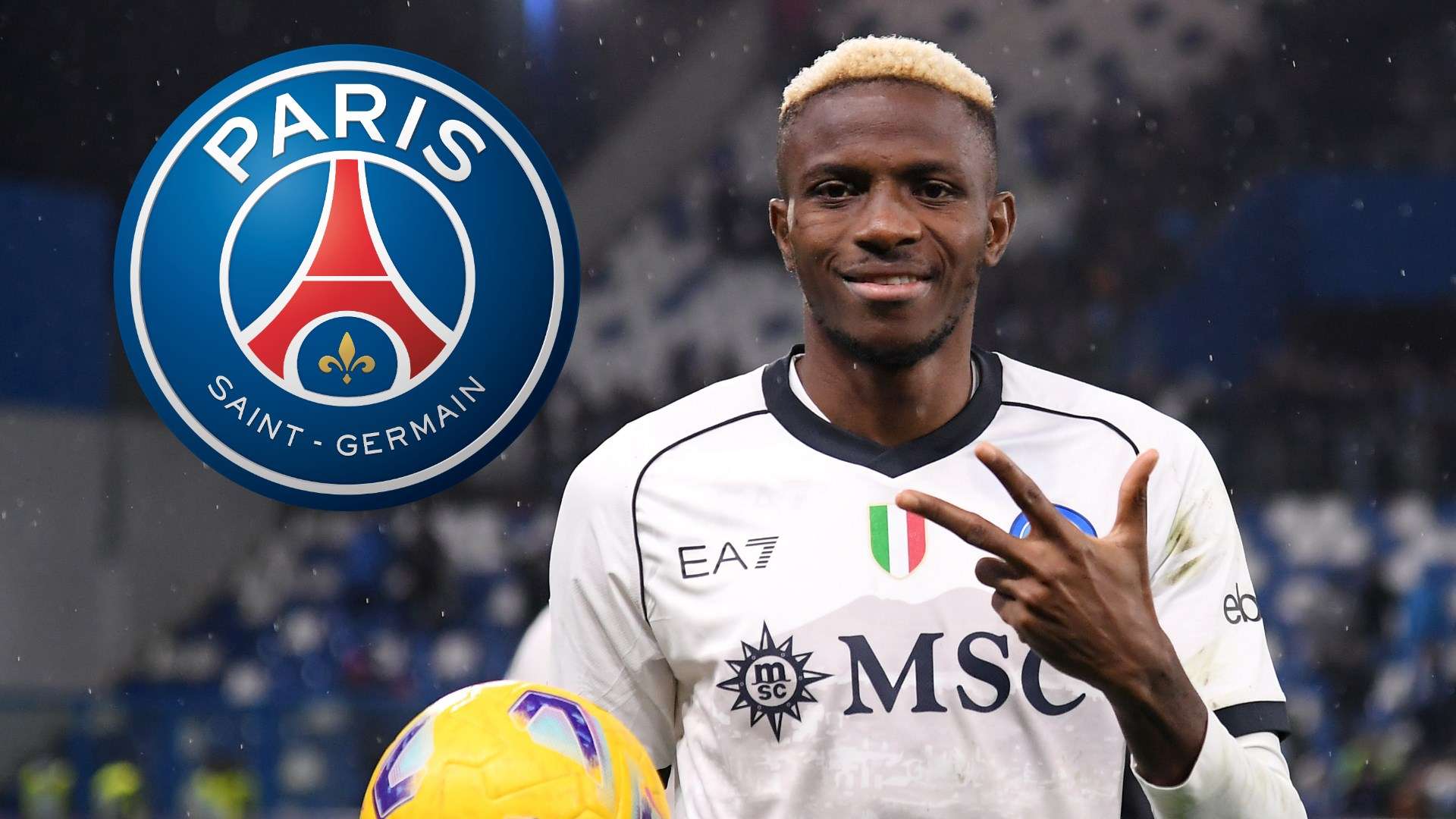 Victor Osimhen PSG GFX