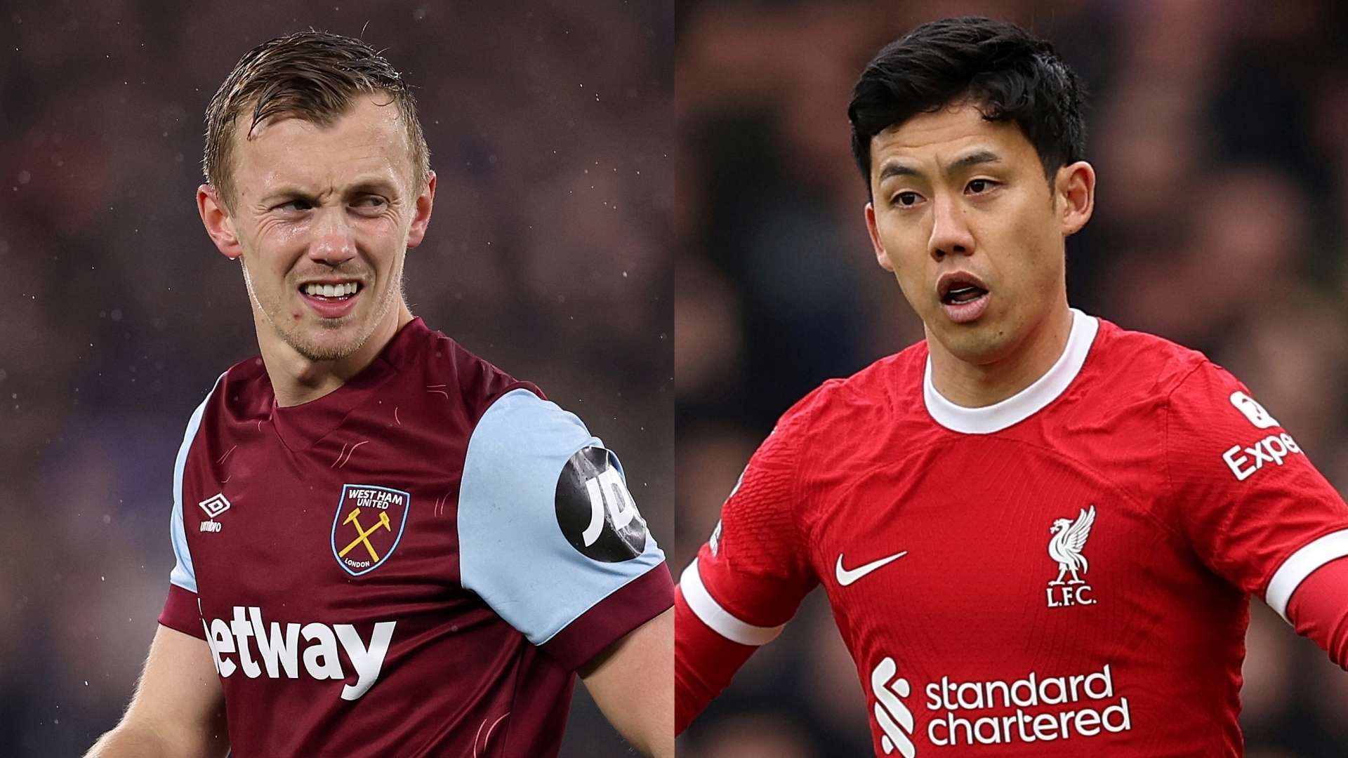 James Ward-Prowse West Ham Wataru Endo Liverpool