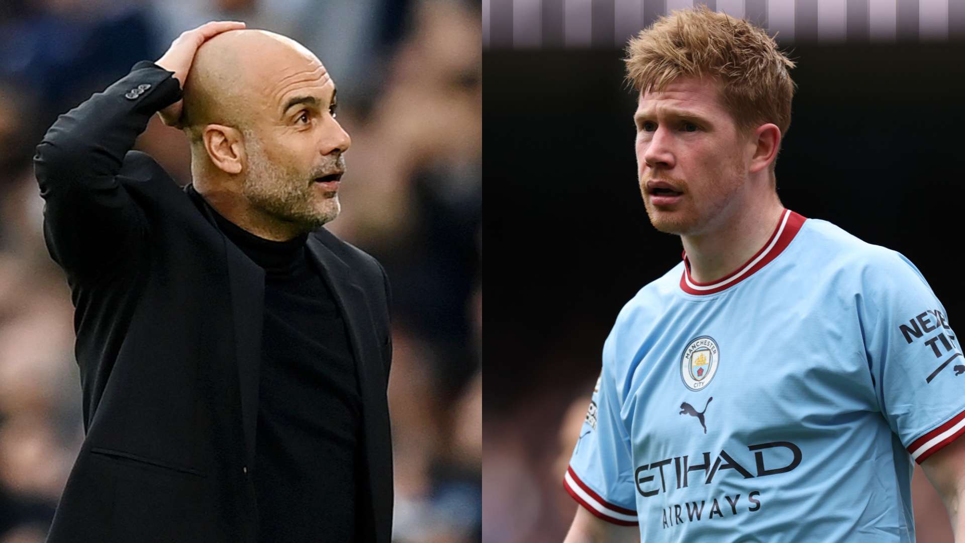 Pep Guardiola Kevin De Bruyne