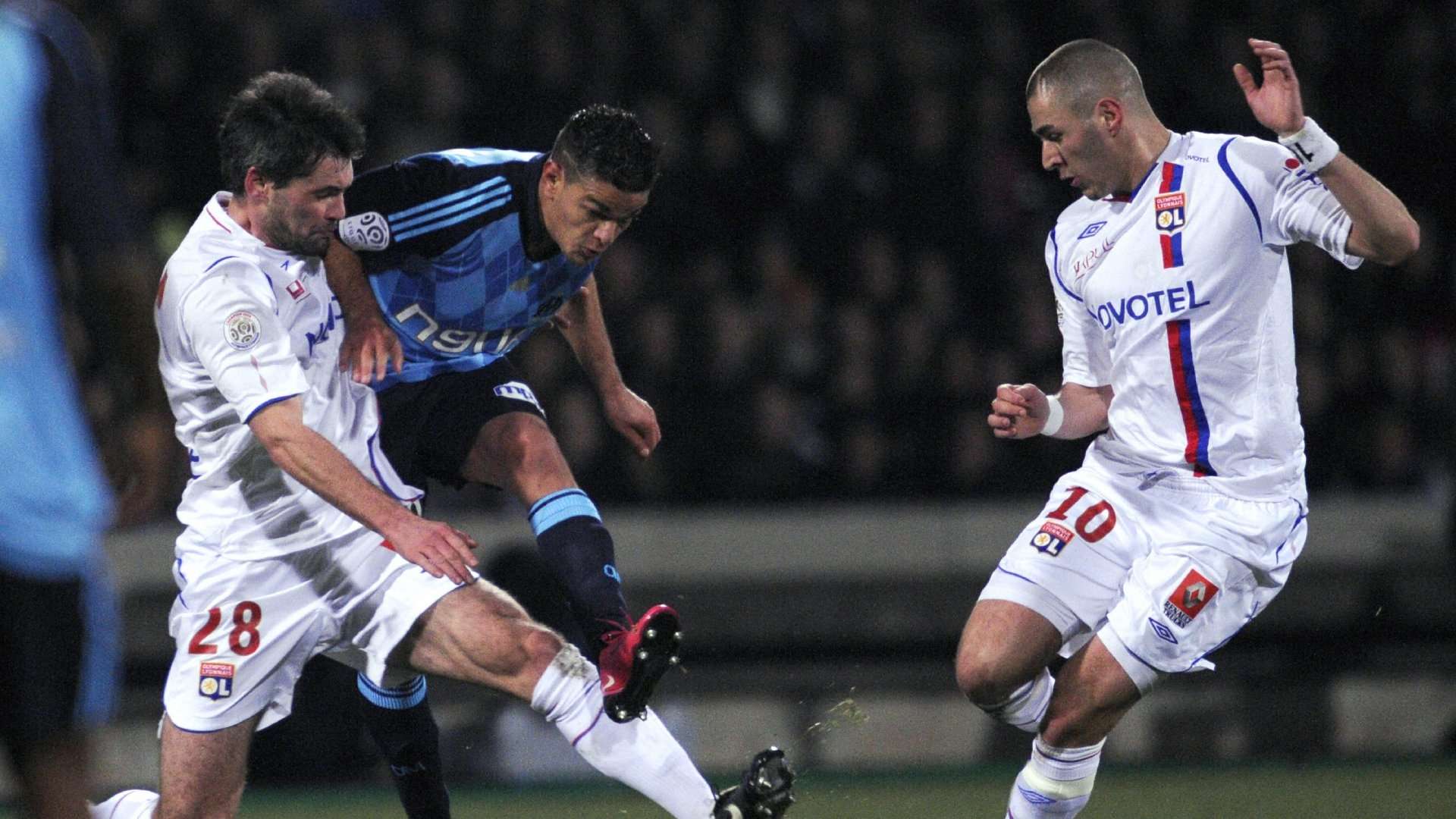 Hatem Ben Arfa Jeremy Toulalan Karim Benzema 2008