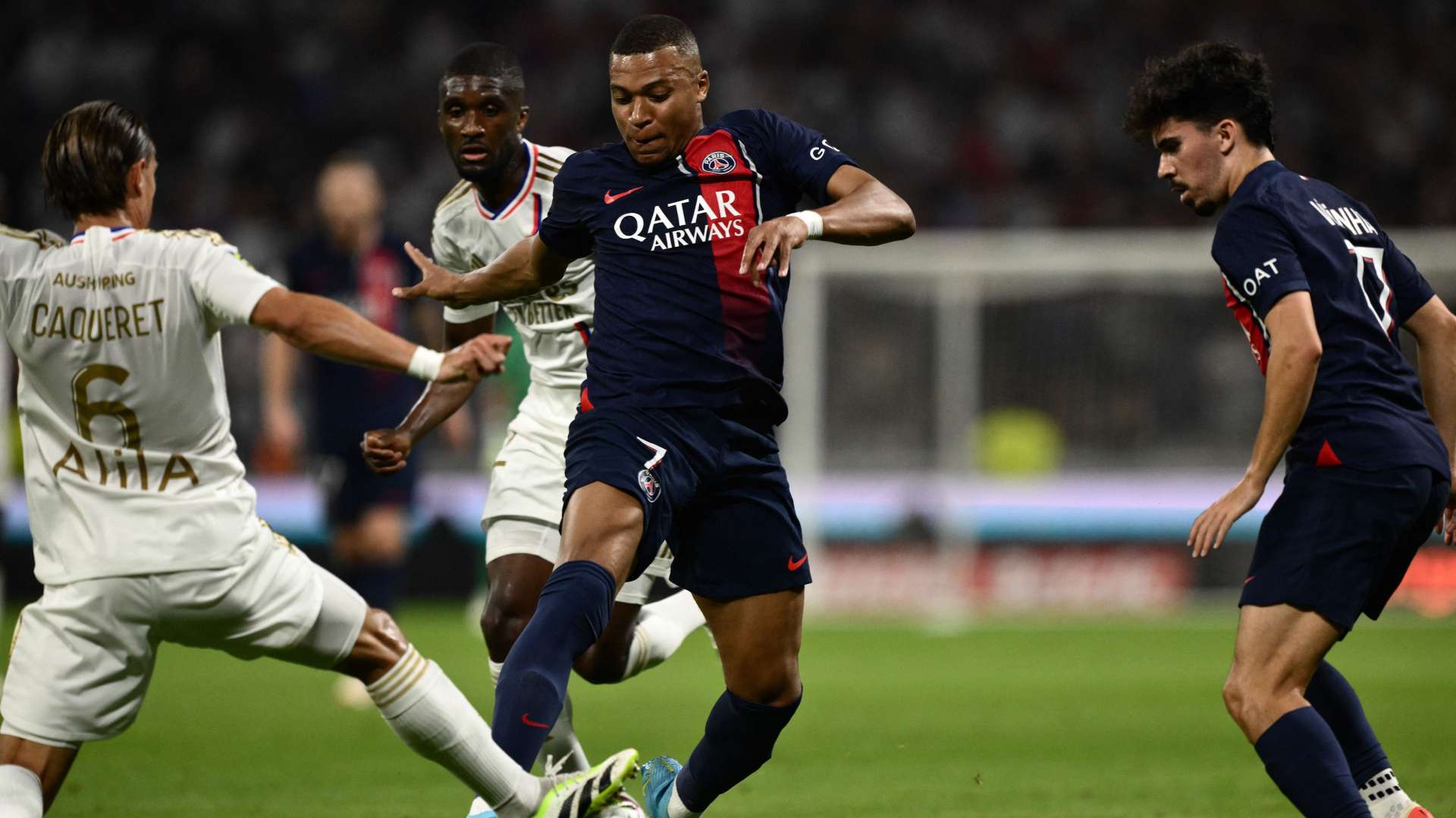 Kylian Mbappe Lyon PSG Ligue 1 03092023