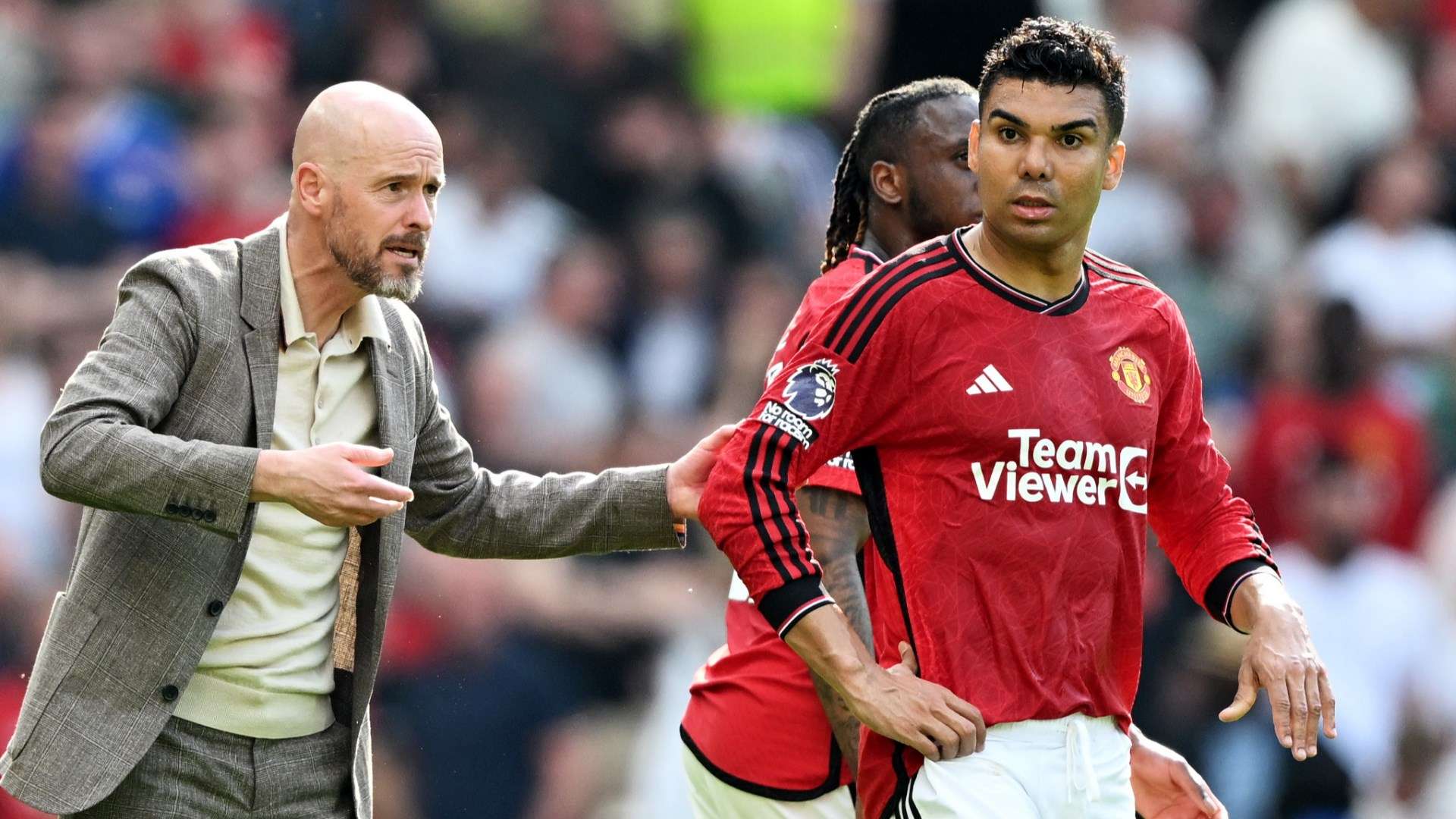 Erik ten Hag Casemiro Manchester United 2023-24