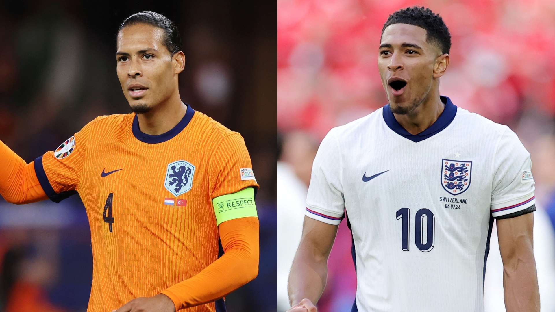 Virgil van Dijk Netherlands Jude Bellingham England