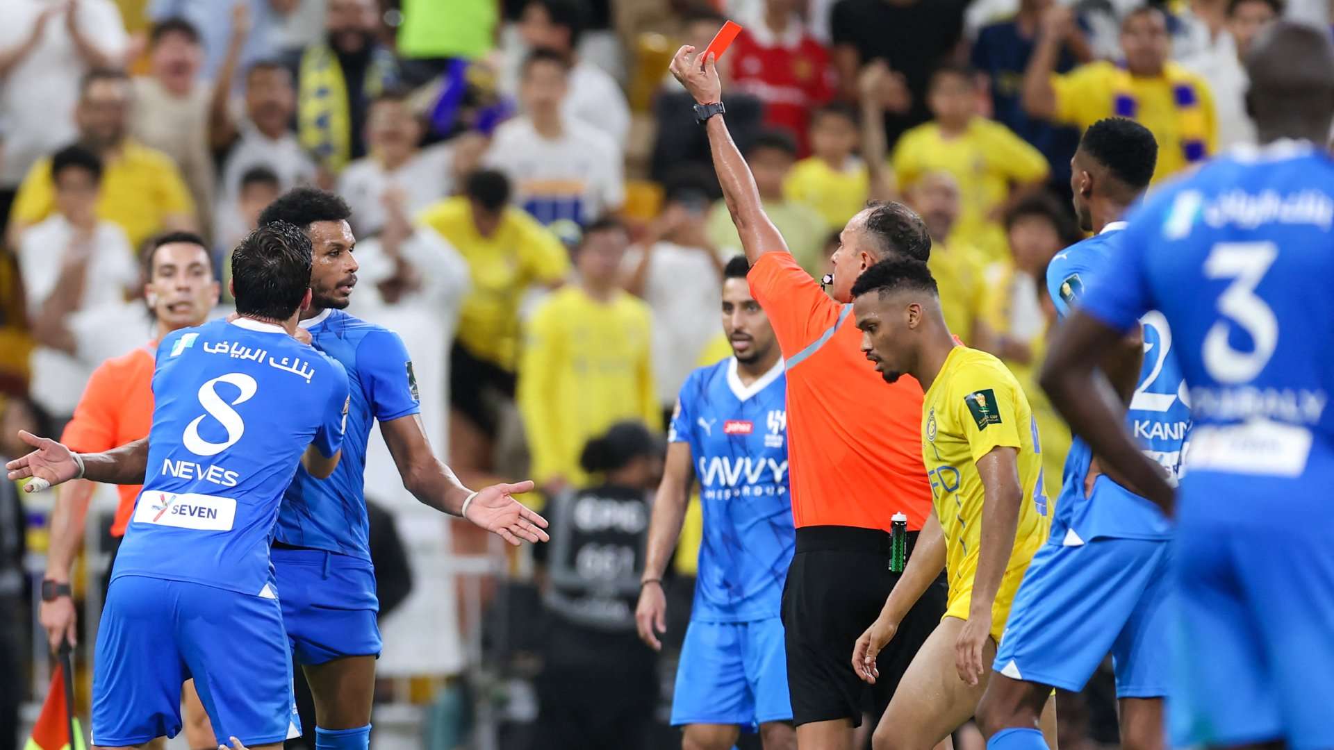 Al-Hilal Al-Nassr red card 2024