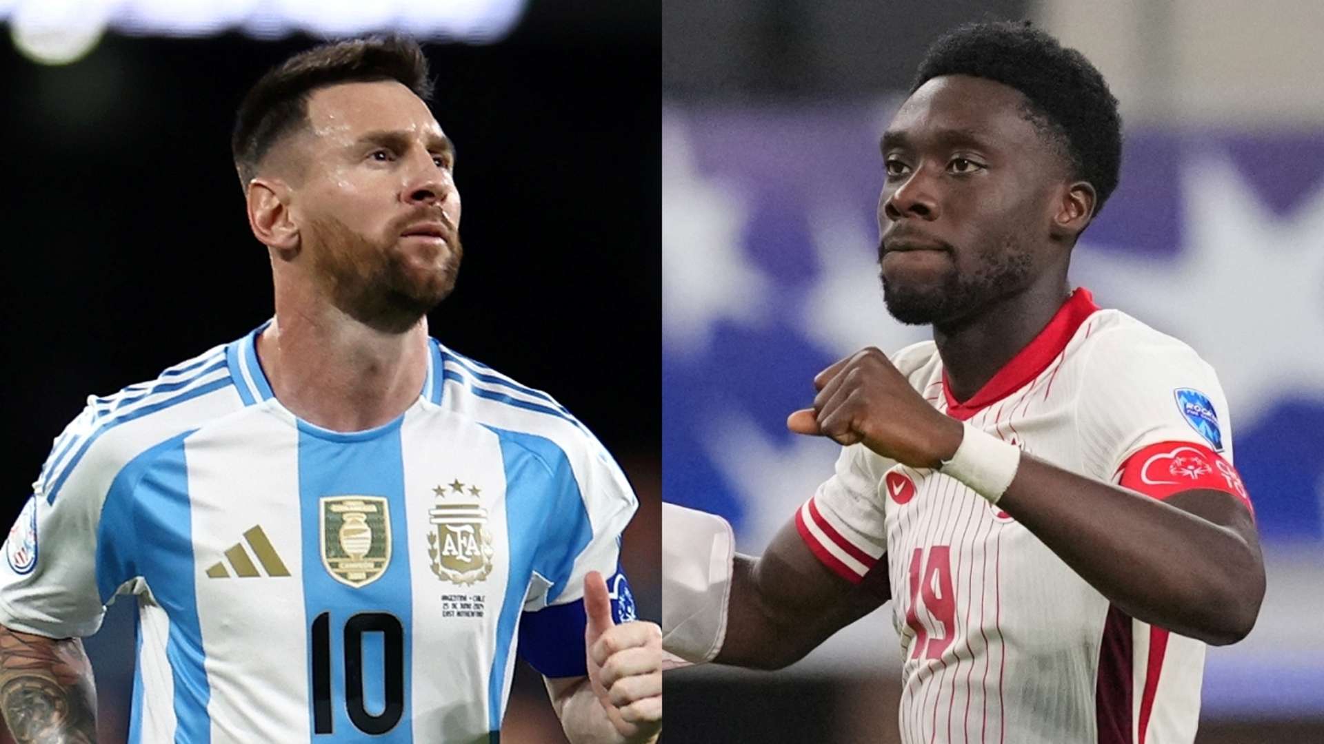 Lionel Messi Argentina Alphonso Davies Canada