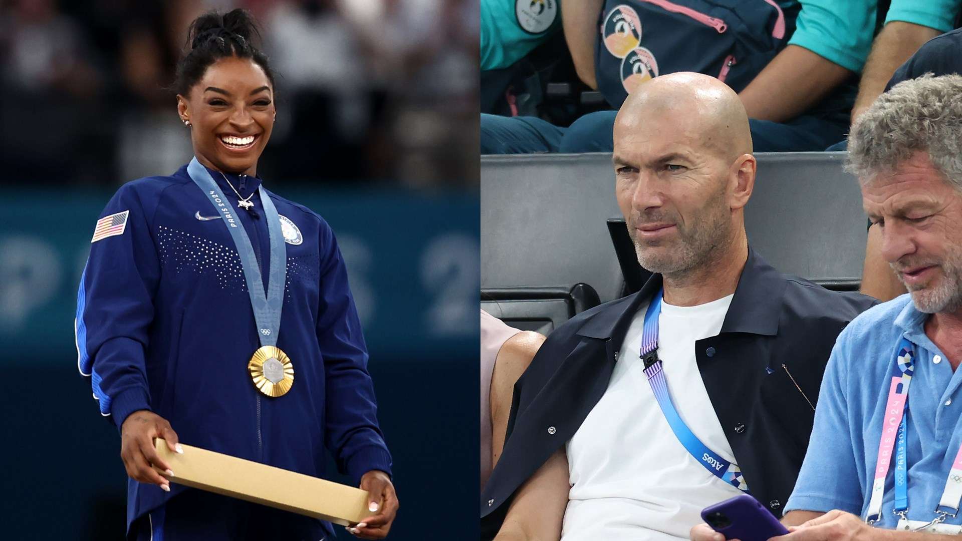 Simone Biles Zidane Olympics 2024