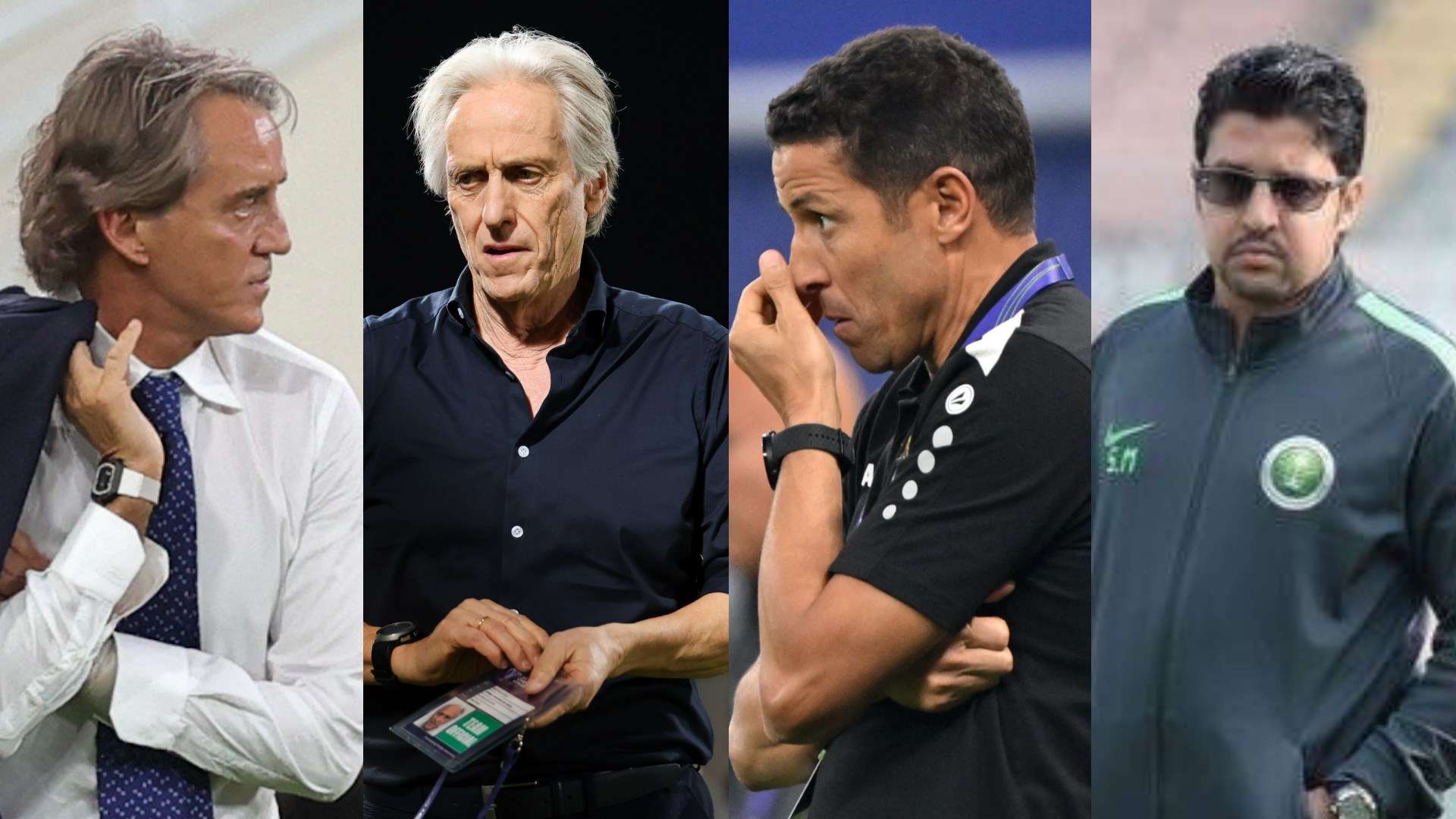 Roberto Mancini - Jorge Jesus - Hussein Ammouta - Saleh Al Mohammadi