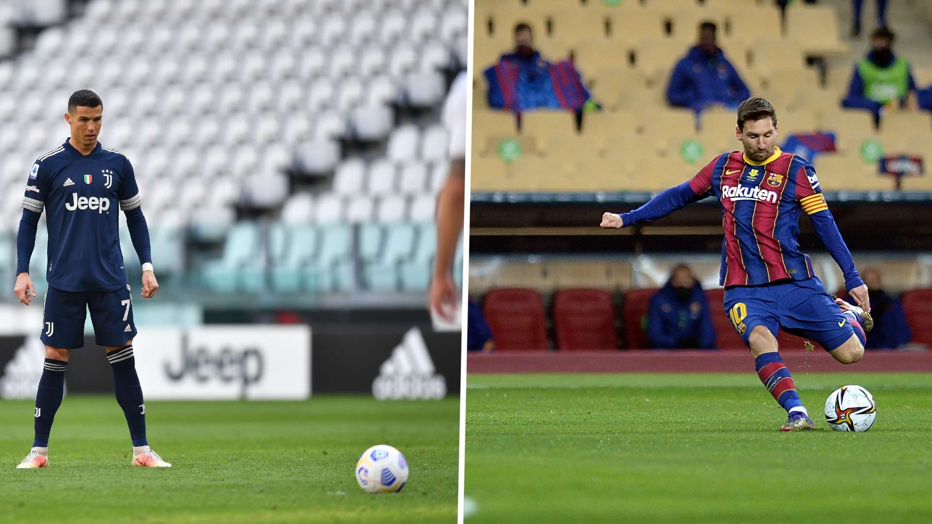 Messi Ronaldo freekick