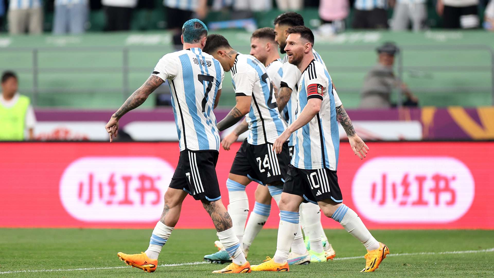 Lionel Messi Rodrigo De Paul Argentina Australia Amistoso 15062023